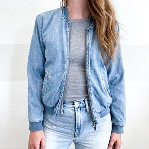 Lucky Brand Denim Bomber Jacket